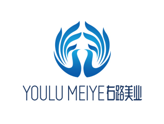 周國強的右路美業(yè)logo設計