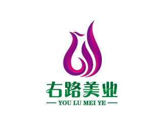 周金進的右路美業(yè)logo設計