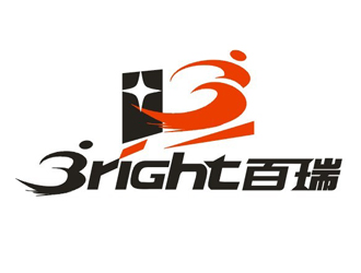 楊占斌的百瑞 Bright 健身俱樂部logo設(shè)計