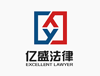 白冰的億盛法律logo設(shè)計