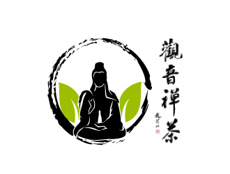 曉熹的觀音禪茶茶館logo設(shè)計(jì)