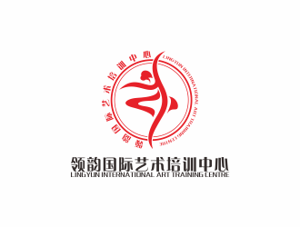 何嘉健的領韻國際藝術培訓中心logo設計