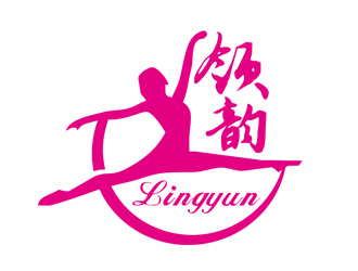 劉彩云的領(lǐng)韻國際藝術(shù)培訓(xùn)中心logo設(shè)計(jì)