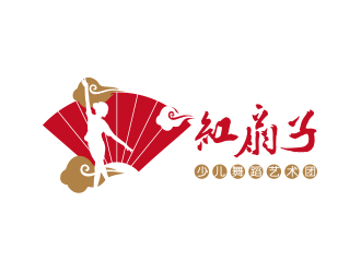 勇炎的紅扇子少兒舞蹈藝術(shù)團(tuán)logo設(shè)計(jì)