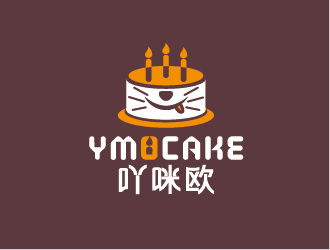 吖咪歐YMOCAKE蛋糕logo設(shè)計(jì)