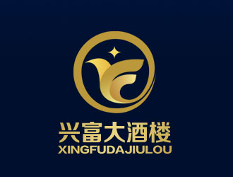 余亮亮的興富大酒樓對(duì)稱標(biāo)志設(shè)計(jì)logo設(shè)計(jì)