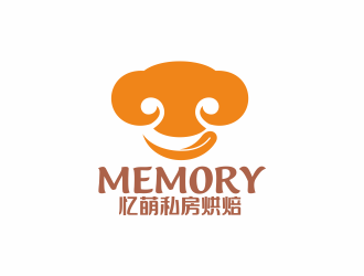 何嘉健的Memory 憶萌私房烘焙對稱商標(biāo)設(shè)計logo設(shè)計