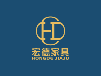 何嘉健的宏德家具家居圖標(biāo)logo設(shè)計(jì)