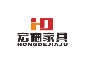 林志勇的宏德家具家居圖標logo設計