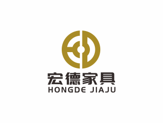 湯儒娟的宏德家具家居圖標logo設計