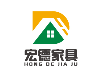 葉美寶的宏德家具家居圖標logo設計