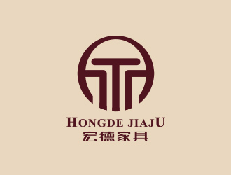 黃安悅的宏德家具家居圖標logo設計