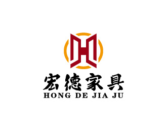 周金進的宏德家具家居圖標logo設計