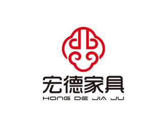 孫金澤的宏德家具家居圖標logo設計