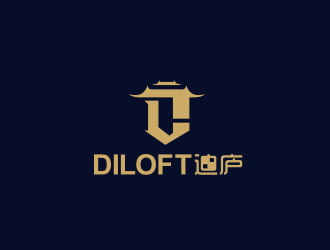 黃安悅的迪廬；DILOFT 對稱標志logo設(shè)計