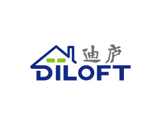 周金進的迪廬；DILOFT 對稱標志logo設(shè)計