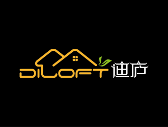 安冬的迪廬；DILOFT 對稱標(biāo)志logo設(shè)計