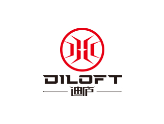 迪廬；DILOFT 對稱標(biāo)志logo設(shè)計