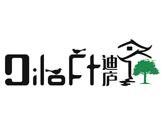 潘樂(lè)的迪廬；DILOFT 對(duì)稱標(biāo)志logo設(shè)計(jì)