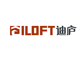 盛銘的迪廬；DILOFT 對稱標(biāo)志logo設(shè)計