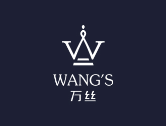 馮國輝的WANG'S 萬絲婚紗禮服定制工作室logologo設計