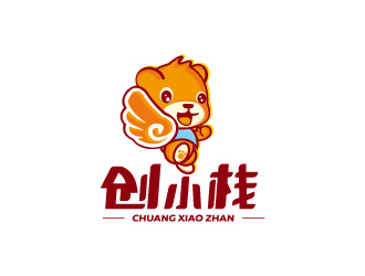 創(chuàng)小棧保健品動物卡通熊logo設(shè)計logo設(shè)計