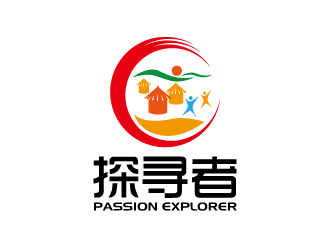 張俊的探尋者非洲戶外旅游LOGOlogo設計