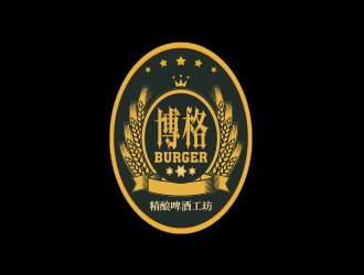 孫金澤的博格精釀啤酒工坊負(fù)空間logo設(shè)計logo設(shè)計