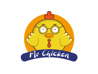 Mr Chicken炸雞商標(biāo)logo設(shè)計