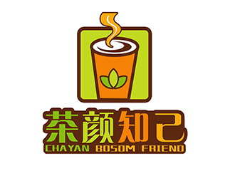 潘樂的茶顏知己連鎖飲料店標(biāo)志設(shè)計logo設(shè)計