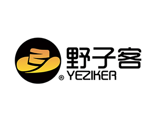 野子客 拼音yeziker零售商標設(shè)計logo設(shè)計