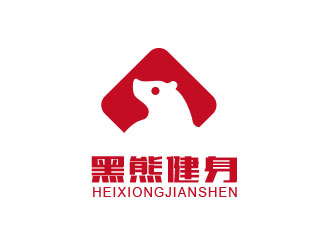 朱紅娟的黑熊健身logo設(shè)計(jì)