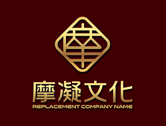 鐘炬的摩凝文化logo設(shè)計