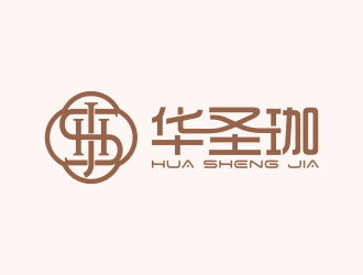 華圣珈HUA SHENG JIAlogo設(shè)計(jì)