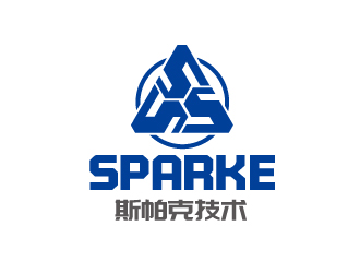 連杰的品牌：sparke ，公司名稱：秦皇島斯帕克技術(shù)工程有限公司logo設(shè)計