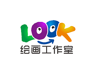 盛銘的look繪畫工作室logo設(shè)計(jì)