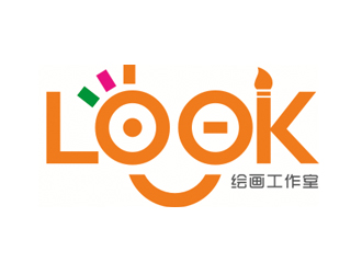 趙鵬的look繪畫工作室logo設(shè)計(jì)