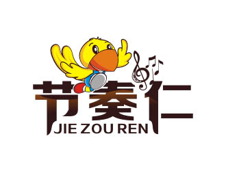 楊福的節(jié)奏仁干果食品商標設計logo設計