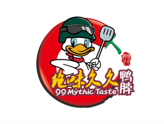 99 Mythic Taste（開(kāi)小汽車的鴨子）logo設(shè)計(jì)