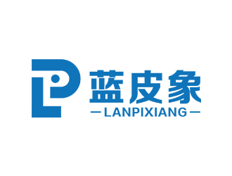 鄭錦尚的藍皮象logo設計