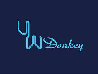 秦曉東的Donkey 手繪線條logologo設(shè)計