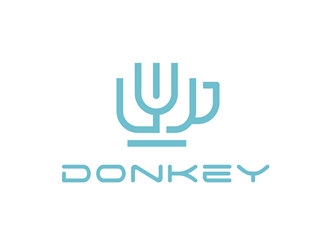 唐國(guó)強(qiáng)的Donkey 手繪線條logologo設(shè)計(jì)