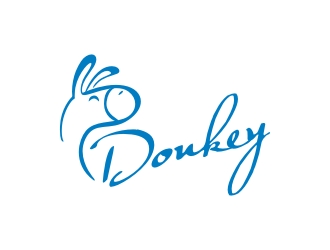 曾翼的Donkey 手繪線條logologo設(shè)計