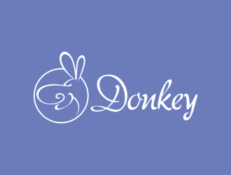 何嘉健的Donkey 手繪線條logologo設(shè)計