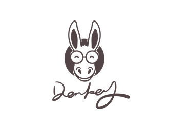 鄭錦尚的Donkey 手繪線條logologo設(shè)計(jì)