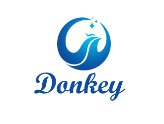 余亮亮的Donkey 手繪線條logologo設(shè)計(jì)