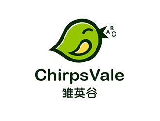 雛英谷/ChirpsVale英語教育logo設(shè)計(jì)logo設(shè)計(jì)