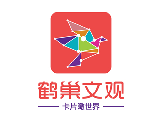 唐國強的鶴巢文觀logo設(shè)計