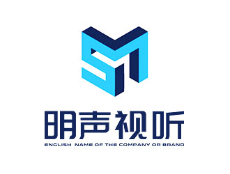 鐘炬的明聲視聽logo設(shè)計(jì)