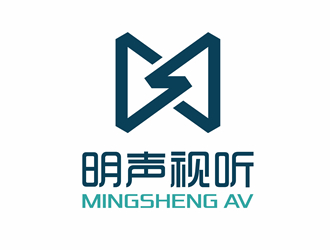 明聲視聽logo設計